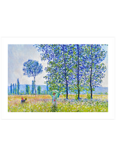 Monet Sunlight Effect Under The Poplars - Art Print